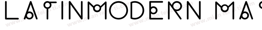 latinmodern mathttf字体转换